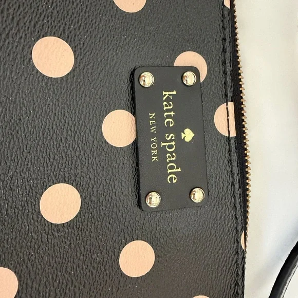 Kate Spade Black and Cream Polka Dot Crossbody Bag - Picture 2 of 6